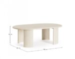 Tavolino Orlando Ovale Nat 130x80 – Image 2
