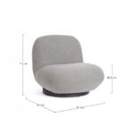 Poltrona Margot Girev Grigio Boucle' – Bild 2