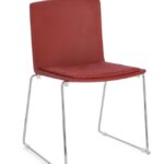 Sedia Giulia Cromo/rosso