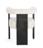 Sedia C-br Agape Nero/naturale - Imagen 4