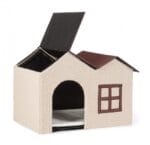 Cuccia Berard Casetta Beige-marrore H40 - Imagen 4