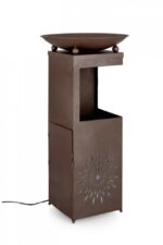 Fontana Yuki Rett Marrone 40,5x78h C-led - Imagen 2