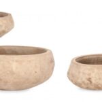 Set3 P.vase Minh Bowl Terracot Brunit