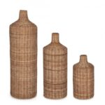 Set3 Bottiglia Decor Kadin To Naturale