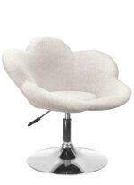 Poltroncina Fleur Cromo-beige