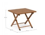 Tavolino Taylor 44x43 Pecan - Imagen 2