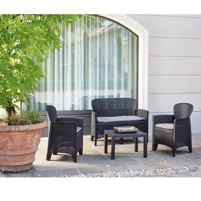 Set4 Salotto Jungle Antracite – Bild 3