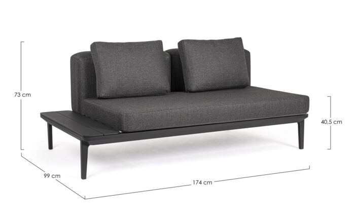 Divano 2p-lounge Matrix Antracite Wg21 - Imagen 8