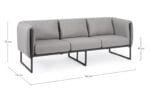 Divano 3p C-c Pixel Graphite - Imagen 6