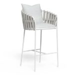 Bar Stool Frame Blanco-plata