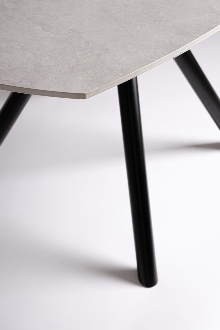 Tavolo All.rauni D87/135 Nero/grigio Chiaro – Bild 3