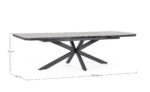 Tavolo Allungabile Pascal 200-260x100 Antracite Jx55 - immagine 5