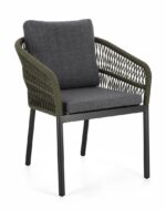 Sedia C-br C-c Galdana Antracite/verde