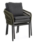 Sedia C-br C-c Galdana Antracite/verde – Bild 2