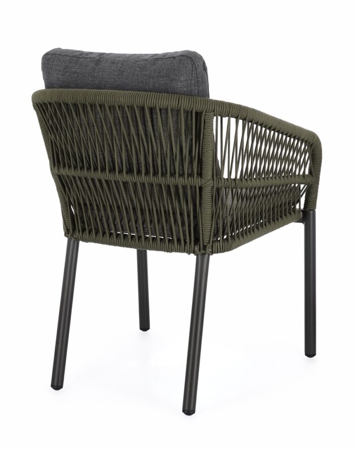 Sedia C-br C-c Galdana Antracite/verde - immagine 5