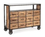 Cassettiera 12c Mindil C-ruote H95,5