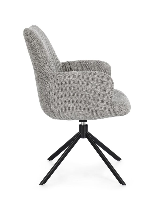 Poltrona Girevole Alexander Grigio Cenere – Bild 4