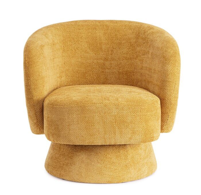 Poltrona Girevole Julienne Senape – Image 4