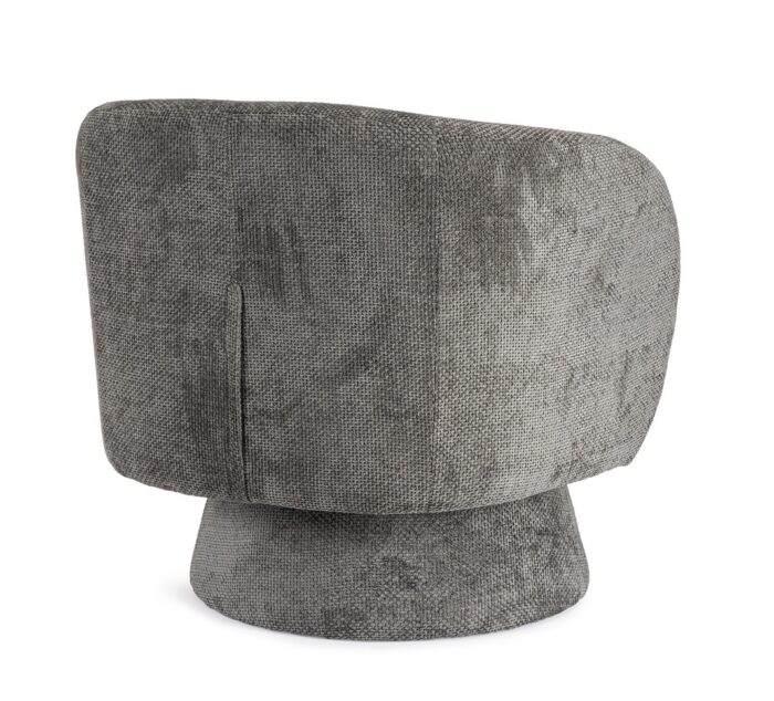 Poltrona Girevole Julienne Grigio Scuro – Bild 2