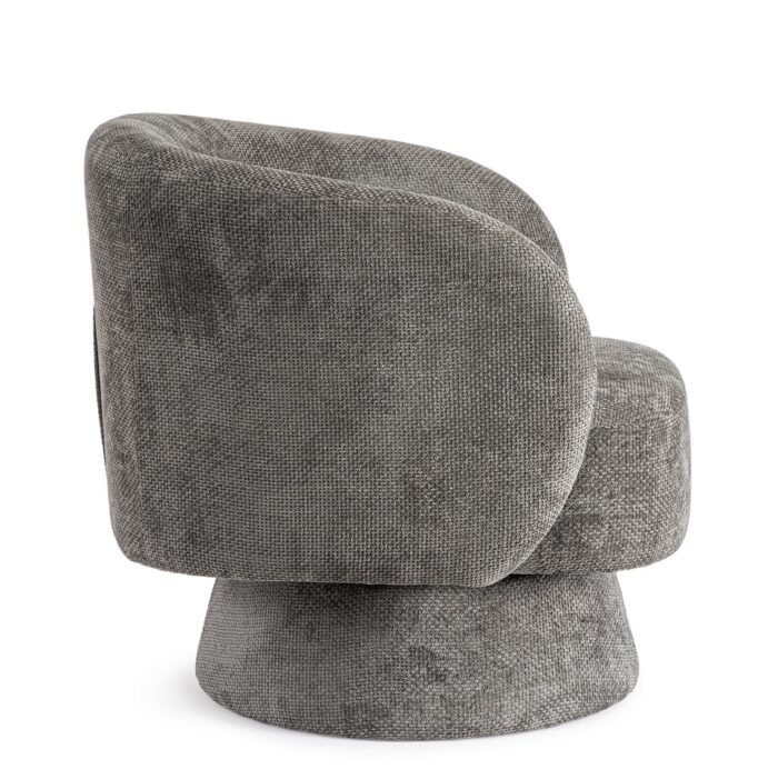 Poltrona Girevole Julienne Grigio Scuro – Bild 5