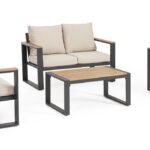 Set4 Lounge C-c Leandro Anthrazit-beige