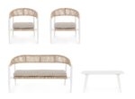 Set4 Salotto C-c Jandia Bianco/beige - Imagen 8