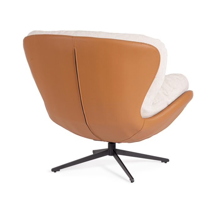 Poltrona Adinda Ghiaccio/Cuoio – Bild 4