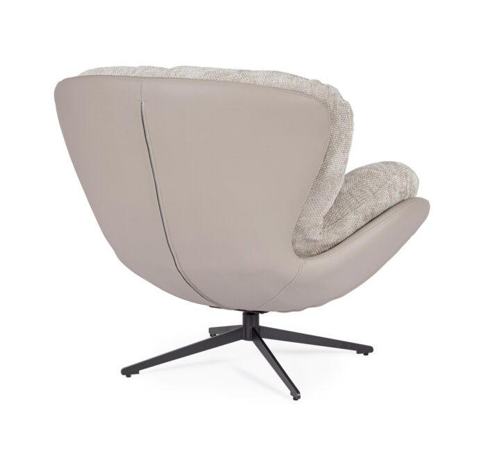 Poltrona Adinda Grigio Scuro/Tortora - Imagen 4