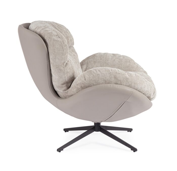 Poltrona Adinda Grigio Scuro/Tortora - Imagen 7