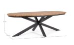Tavolo Zelmar 218x115 Antracite Yk13 - Imagen 3
