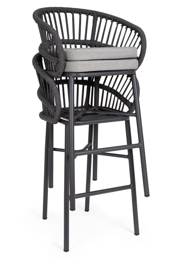 Sgabello Bar C-c Odivelas Antracite – Bild 2