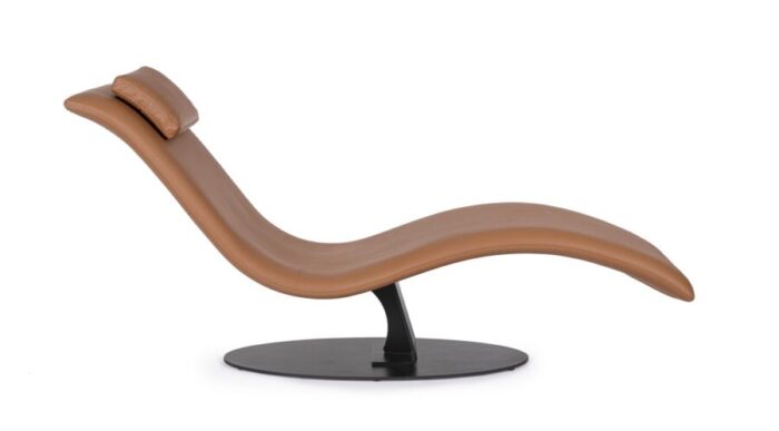 Chaise Longue Vermont Pu Cognac - Imagen 3