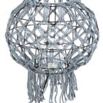 Lanterna Macrame Grigio H38