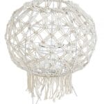 Lanterna Macrame Bianco H38