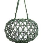 Lanterna Sospesa Macrame Verde H70