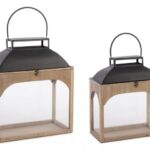 Set2 Lanterna Shayra Rett Nat-nero