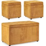 Set3 Panchina-2pouf Cont. Dylan Ocra