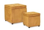 Set2 Pouf Cont. Dylan Ocra - Imagen 2
