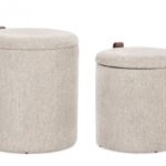 Set2 Pouf Cont Katia Gris clair