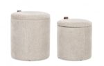 Set2 Pouf Cont Katia Grigio Chiar