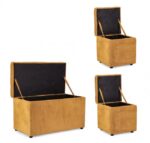 Set3 Panchina-2pouf Cont. Dylan Ocra - Image 5