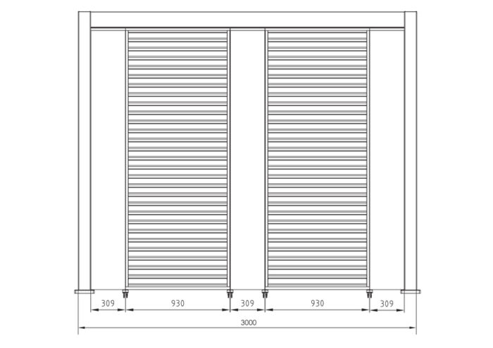 Pannello Verticale Pergola Ocean Seta - Imagen 3