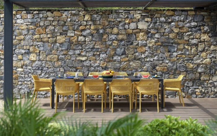 Nardi Tavolo Rio 210 Extensible 210 / 280 x 100 Cm H 76 Cm Alluminio Tortora – Image 6