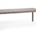 Nardi Tavolo Rio 140 Extensible 140 / 210 x 85 Cm H 76 Cm Alluminio Tortora
