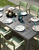 Nardi Tavolo Rio Alluminio 140 Extensible 140 / 210  x 85 Cm H 75 Cm Antracite - Imagen 8
