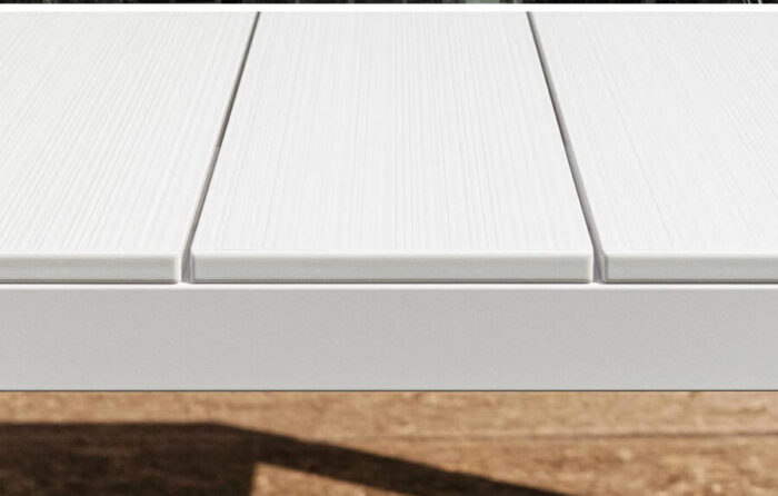 Nardi Tavolo Rio Alluminio 210 Extensible 210 / 280 x 100 Cm H 75 Cm Bianco – Bild 5