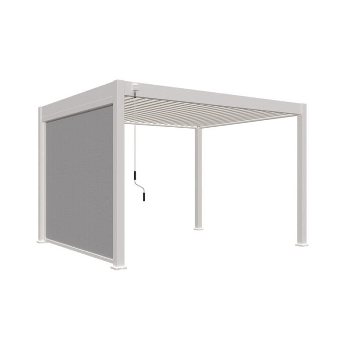 Moia Greenwood Tenda Oscurante Autoavvolgente per Pergola in Textilene 4 Mt Bianca – Bild 3