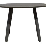 Moia Greenwood Tavolo Tondo Alberese D 120 Cm Alluminio Antracite