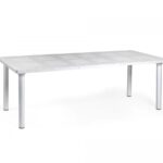 Nardi Tavolo Allungabile Libeccio 100 x 160 / 220 Cm H 74 Cm Bianco
