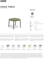 Nardi Doga Table Cappuccino – Image 3